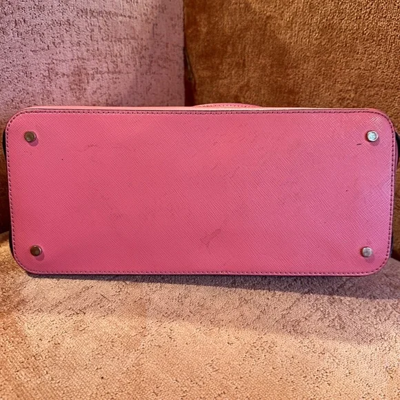 Kate Spade Payton Medium Dome Satchel in Garden Pink Saffiano Leather - Picture 5 of 14